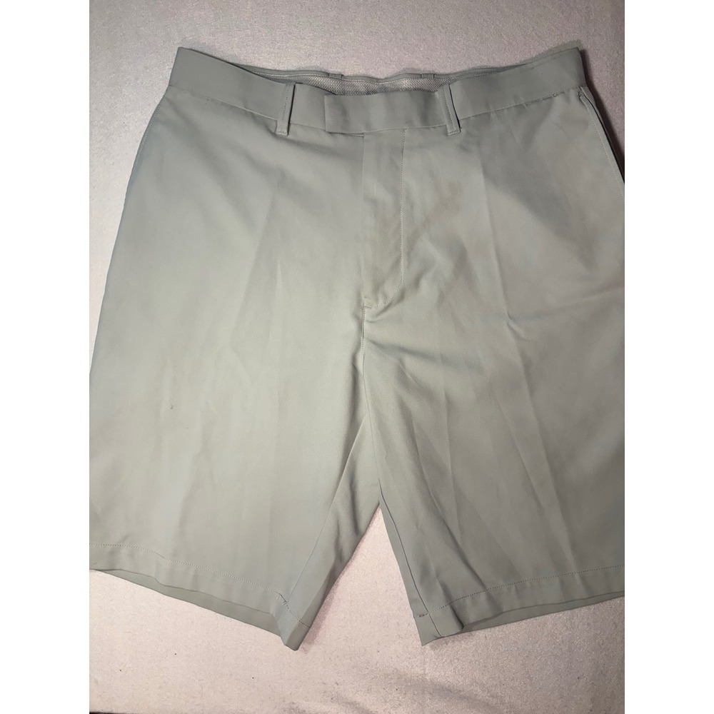Callaway Mens Opti-Dri Golf Shorts Light Gray Flat Front Performance Size 32